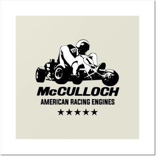 McCulloch American Racing engines - vintage karting Posters and Art